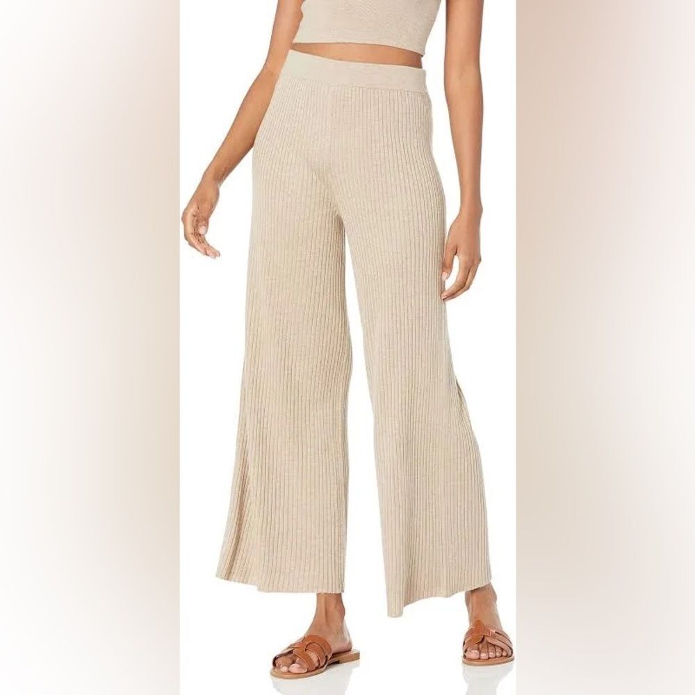 The Drop- NWT Catalina Rib Pant in Heather Sand- Sz. S